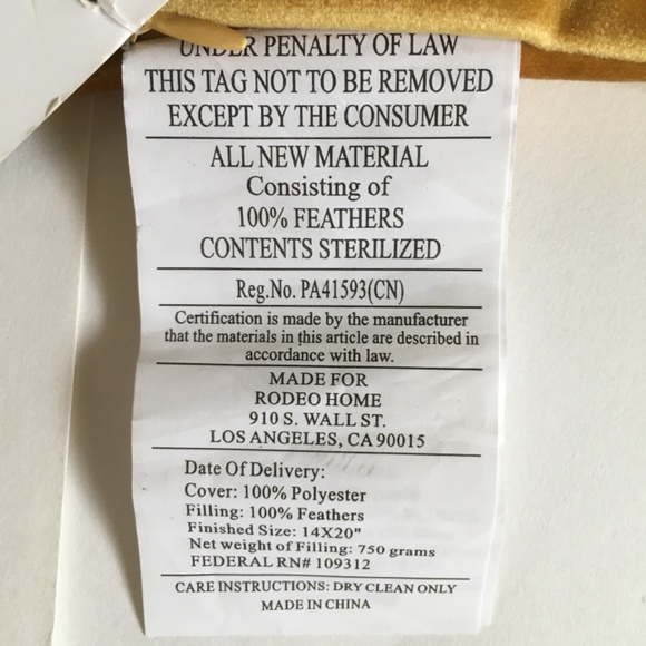 Rodeo Home decorative velvet pillowcase. 14in x 20in. NWT. - Picture 2 of 10